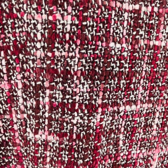 Mossimo Pink White Tweed Classic Colorful Notched Collar Button Jacket Blazer L - Picture 8 of 11